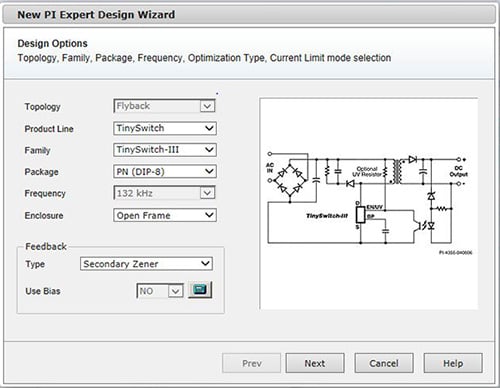 PI Expert design wizard template Image of PI Expert design wizard template