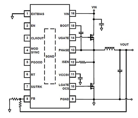 Intersil ISL8117 Diagram of Intersil ISL8117