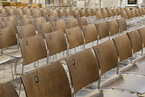 Casala’s smart seating in Westminster Abbey Image of Casala’s smart seating in Westminster Abbey