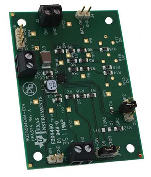 Texas Instruments bq25504 evaluation board Image of Texas Instruments bq25504 evaluation board