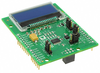Analog Devices' ADUCM360 base board Arduino Due-compatible Image of Analog Devices' ADUCM360 base board Arduino Due-compatible