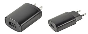 CUI’s 5 W wall plug-in Level VI-compliant adapter Image of CUI’s 5 W wall plug-in Level VI-compliant adapter