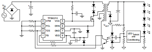 LED driver circuit Diagrama de circuito de controlador LED