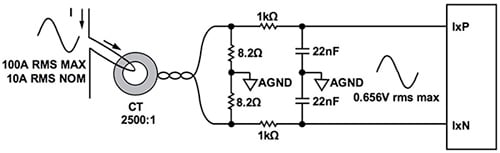Analog Devices ADE9078 AFE Diagram of Analog Devices ADE9078 AFE