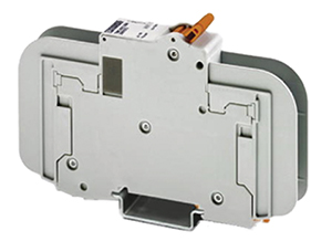 Phoenix Contact’s 2907573 DIN rail mounted breaker Image of Phoenix Contact’s 2907573 DIN rail mounted breaker