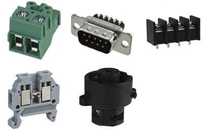 Examples of connectors that uses screws to terminate the wires Image of examples of connectors that uses screws to terminate the wires