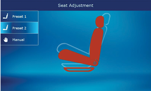 Automobile seat adjustment Imagen del ajuste del asiento del automóvil