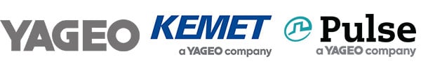 YAGEO, KEMET, and Pulse Electronics