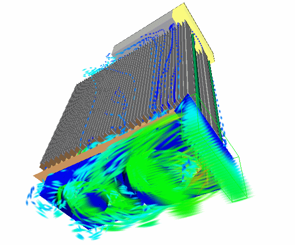 Slide 6-1 Air Flow Visualization from Fan Tray Inlet through Axial Fans