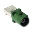 Imagen del conector SMB Fakra de Amphenol Conector SMB Fakra