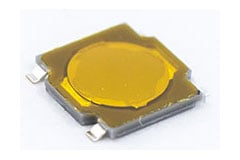 Extrem flacher Tastschalter der Serie TL3315
Image of E-Switch's TL3315 Series Ultra-Low-Profile Tactile Switch