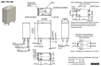 Omron's G8G-17R Diagram Imagen del diagrama G8G-17R de Omron