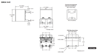 Omron's G9KA-E Dimensions and PCB Layout Image of Omron's G9KA-E Dimensions and PCB Layout