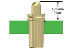 Low-Profile Spring-Loaded Contacts Image of Preci-Dip's Low-Profile Spring-Loaded Contacts