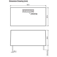RECOM Power's RAC10-K/277 AC/DC Converter Series Drawing Image of RECOM Power's RAC10-K/277 AC/DC Converter Series Drawing