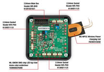 Wurth Electronic's On TI Receiver Board bq51013BEVM-764 Imagen de la placa de receptor bq51013BEVM-764 de Wurth Electronics