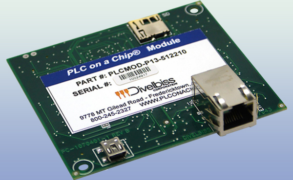 Divelbiss' P-Series PLC on a Chip Module Image of Divelbiss' P-Series PLC on a Chip Module