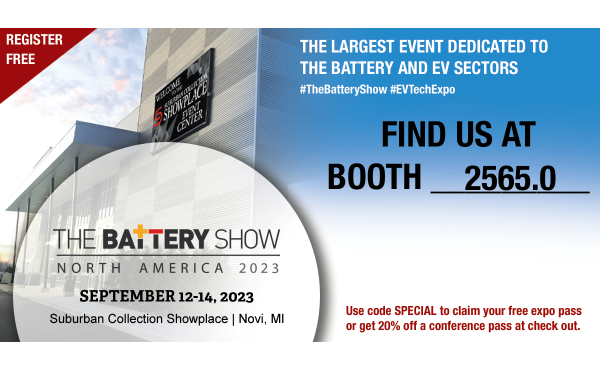 The Battery Show Booth 2565.0