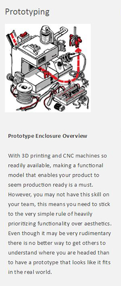 Image of the Prototype Enclosure description Image of the Prototype Enclosure description