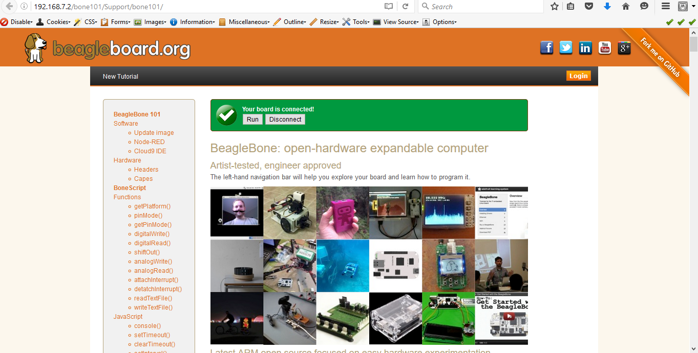 Figure 4: BBG Wireless server webpage Figure 4: BBG Wireless server webpage