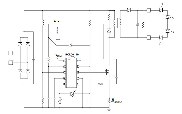 Diagram of NCL30186 from ON Semiconductor