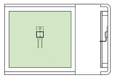 Diagram of typical installation of power resistor 