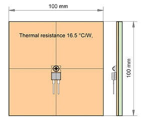 Image of 35 μm single-sided copper foil paper phenol PCB thermal resistance