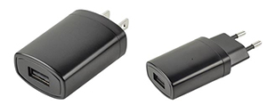 Image of CUI’s 5 W wall plug-in Level VI-compliant adapter