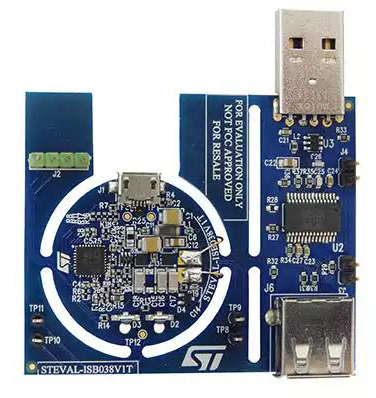 Image of wireless charging reference design kit from STMicroelectronics