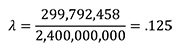Calculation of 2.4 GHz wavelength