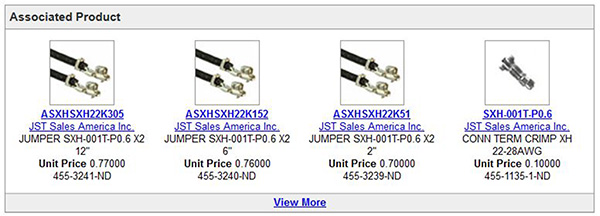 Image of Associated Product section for XHP-2 product page