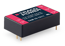 Imagen del convertidor de CC/CC de uso médico de montaje en PCB de la serie TRACO Power THM