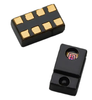 Image of Broadcom APDS-9960 in a compact surface mount SMD-8 package