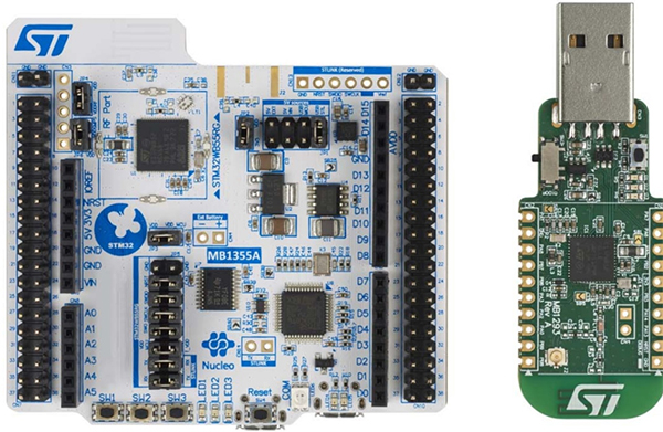 Image of STMicroelectronics Nucleo board for the STM32WB family