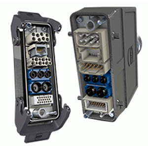 Image of compact, fully customized, enclosed connector assembly