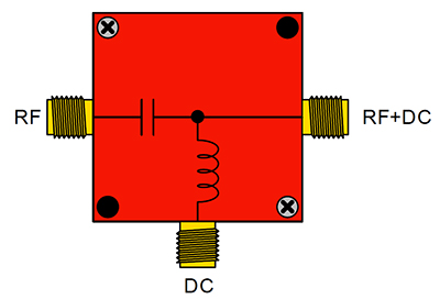 Image of Crystek bias tee has three ports