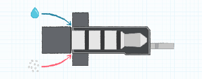 Diagram of typical connection susceptible to dust and moisture