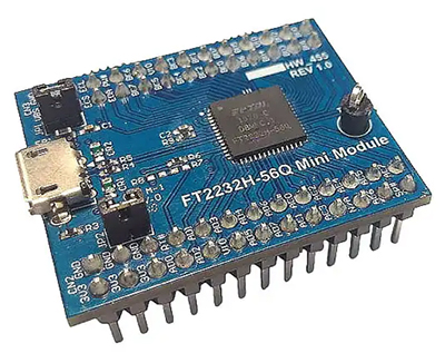 Image of FTDI FT2232H-56Q MINI MDL serial module