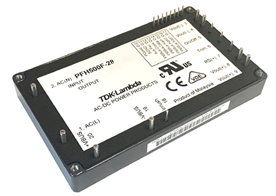 Image of TDK-Lambda PFH500F series of AC-DC power converters