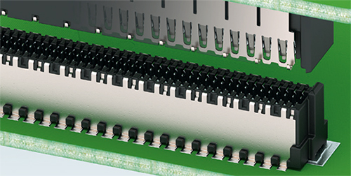 Image of Phoenix Contact FINEPITCH 0.8 series connector-to-connector shielding paths