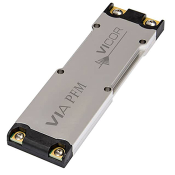 Imagen del convertidor de CA a CC, de 48-V 400-W y con modulación de frecuencia de pulso (PFM) de Vicor Corp.