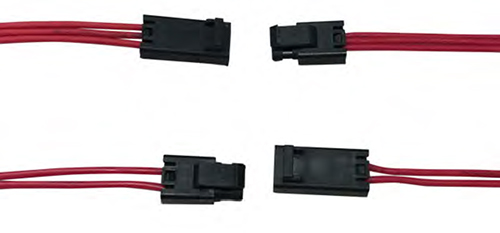 Image of Amphenol ICC FLH series with three-wire FLH-P31-00 rectangular housing receptacle