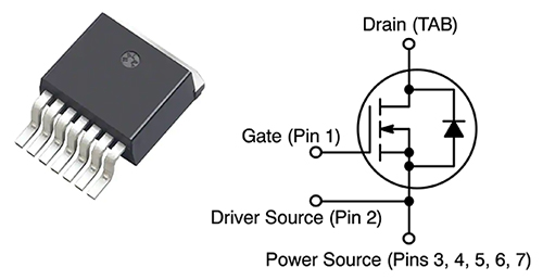 Diagram of ON Semiconductor NTBG020N090SC1 and NTBG020N120SC1 N-channel SiC power MOSFETs