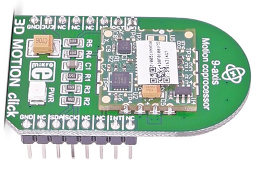Image of MikroElektronika MIKROE-1877 3D motion sensor board