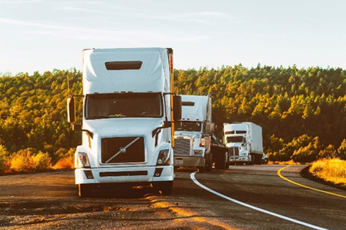 Image of semi trucks