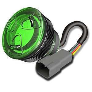 Image of Floyd Bell LED-lighted piezo alarm for panel mounting and CAN networking