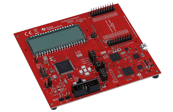 Image of Texas Instruments EVM430-FR6047 can be used to evaluate the performance of the MSP430FR6047 