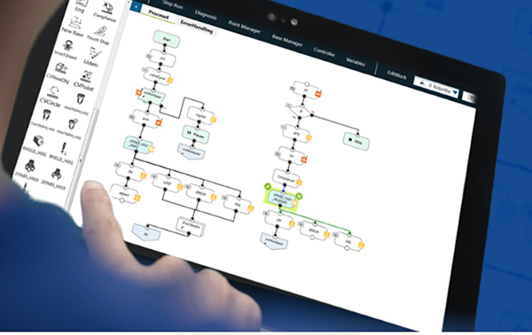 Image of intuitive drag-and-drop teaching/programming