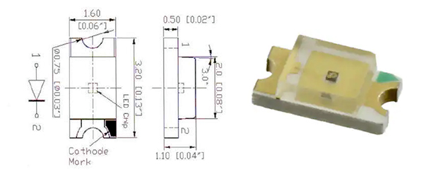 Image of Advanced Photonix 002-151-001 is a planar diffusion P-N SMD photodiode (click to enlarge)
