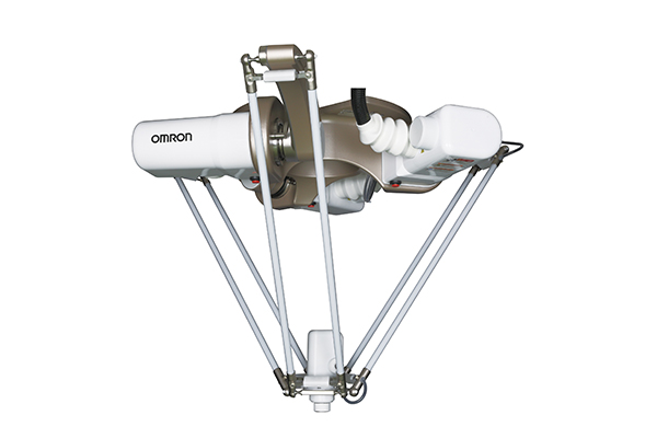 Image of servomotor-driven delta robot moves to 200 cycles per minute